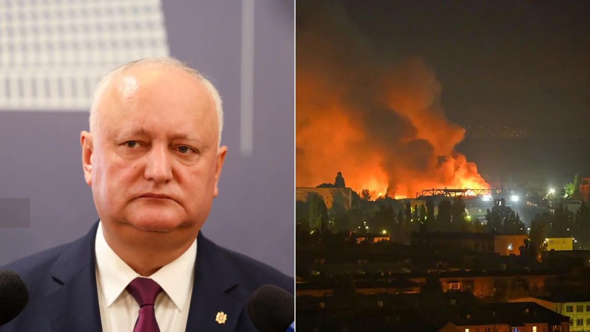 <span class="exclusiv">VIDEO</span> | Igor Dodon, din nou cu sperietori despre război: Republica Moldova ar putea deveni o țintă pentru Federația Rusă dacă va fi deschisă o fabrică de drone