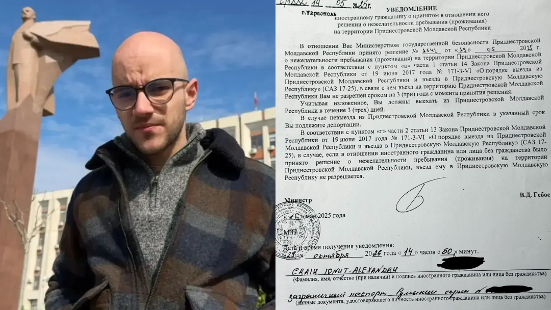 <span class="exclusiv">VIDEO</span> | Un jurnalist român, corespondent în Ucraina, a primit interdicție de intrare în regiunea transnistreană