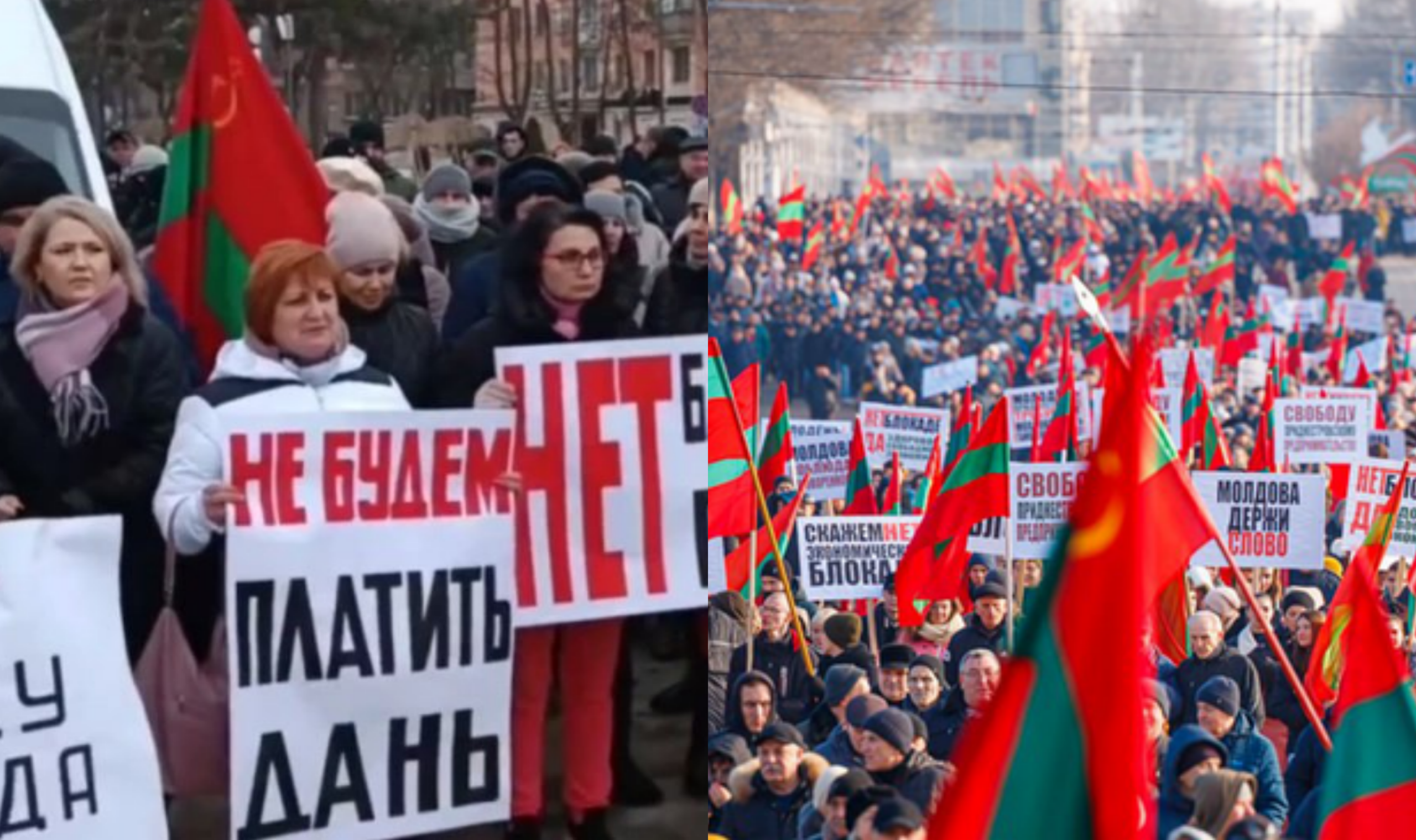 <span class="exclusiv">VIDEO</span> | „Dacă nu mergem la protest, ne concediază”. Angajați din regiunea transnistreană, amenințați că își pierd locurile de muncă dacă nu participă la manifestația împotriva Chișinăului. „Ne mână ca pe măgari”